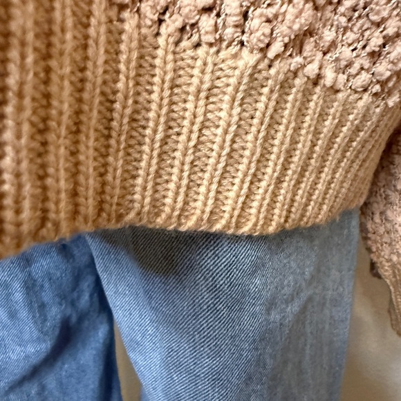 Listicle Women's Textured Sweater in Beige - Picture 4 of 5